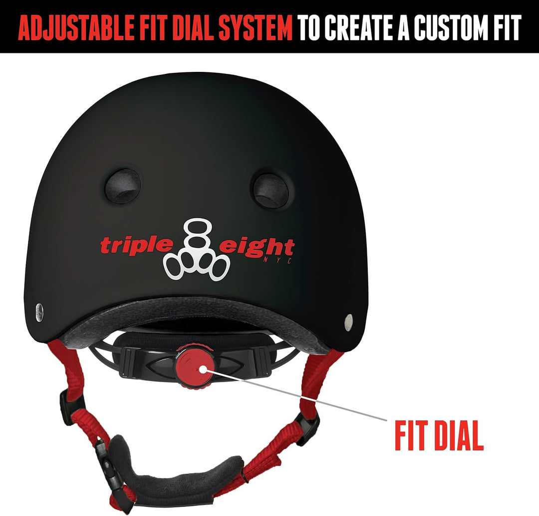 Triple Eight Unisex – Erwachsene Lil 8 Sporthelme, WeiÃŸ, Einheitsgrösse