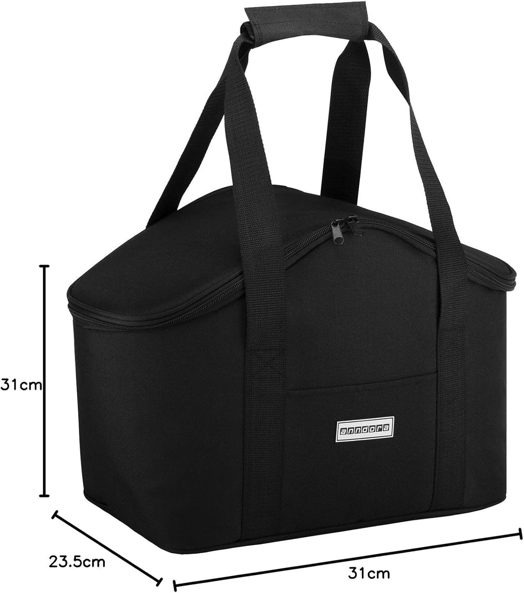 anndora Kühltasche 20 Liter - Farbwahl Schwarz, Schwarz