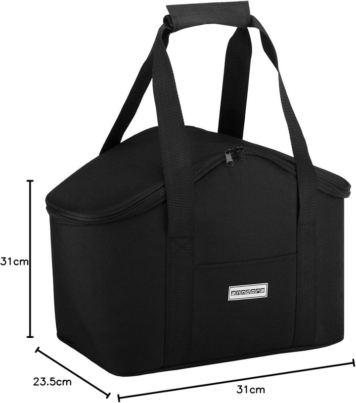 anndora Kühltasche 20 Liter - Farbwahl Schwarz, Schwarz