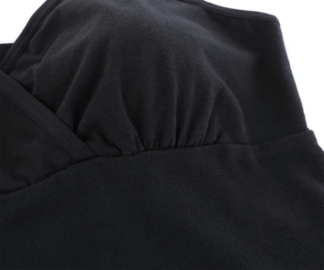 ZUMIY Schwangerschaft Stillen Top, Damen Baumwolle Umstandskleidung Schlaf Ärmellos Cami mit Verstel