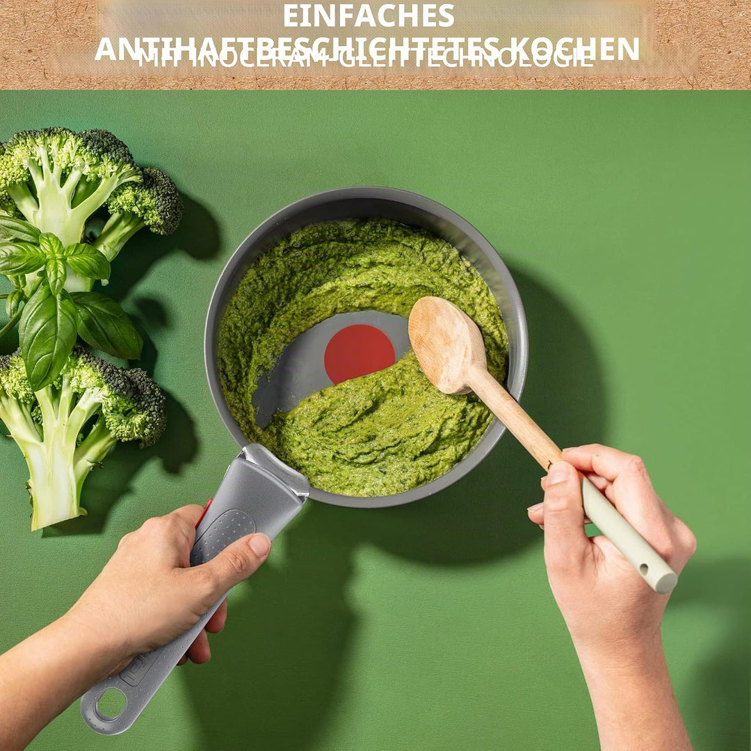 Tefal Ingenio Renew Kochtopf, 18 cm, Antihaftbeschichtung, recycelt, gesundes Kochen, Thermo-Signal™