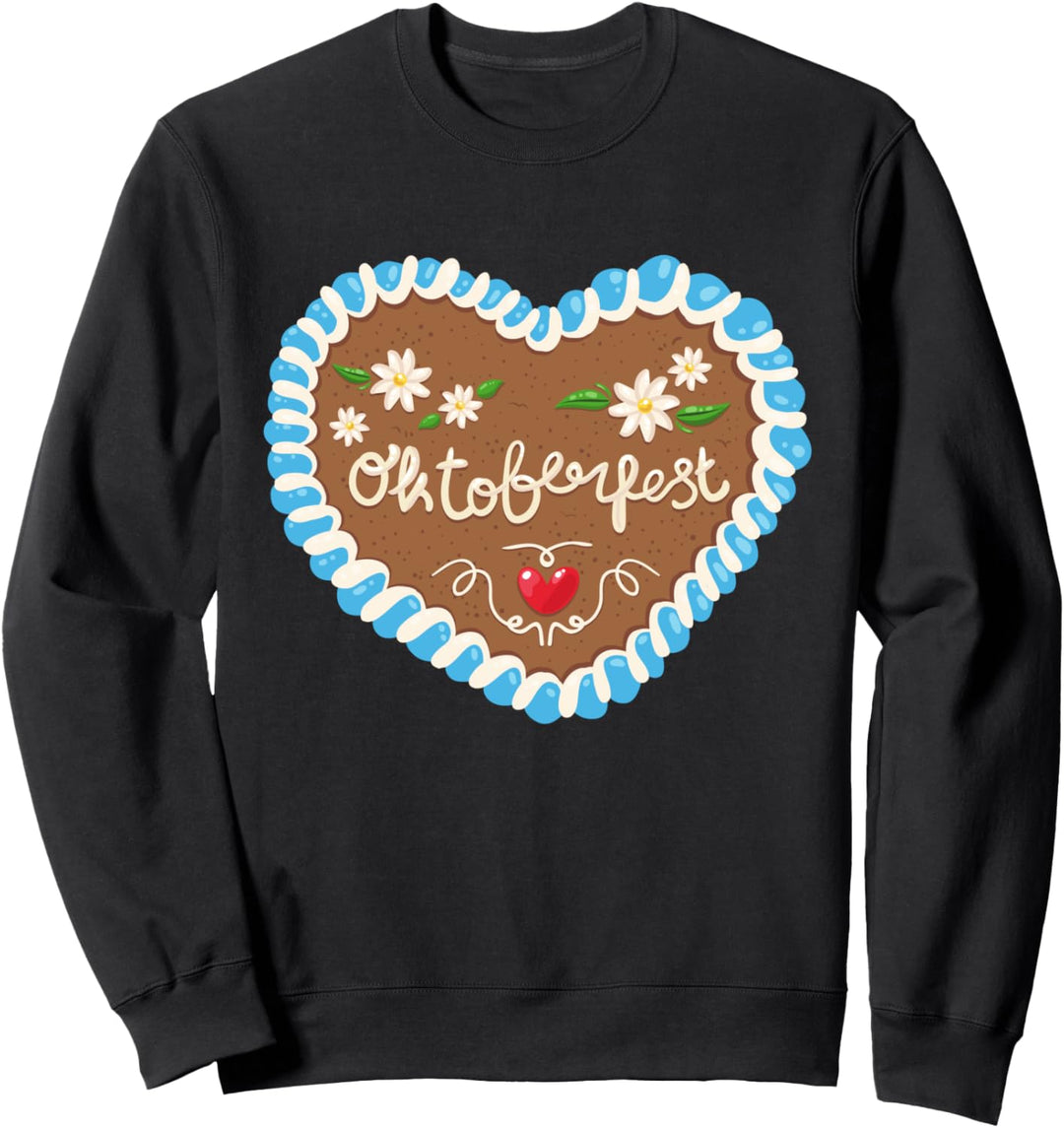 Oktoberfest herziges Lebkuchenherz München Bayern Geschenk Sweatshirt