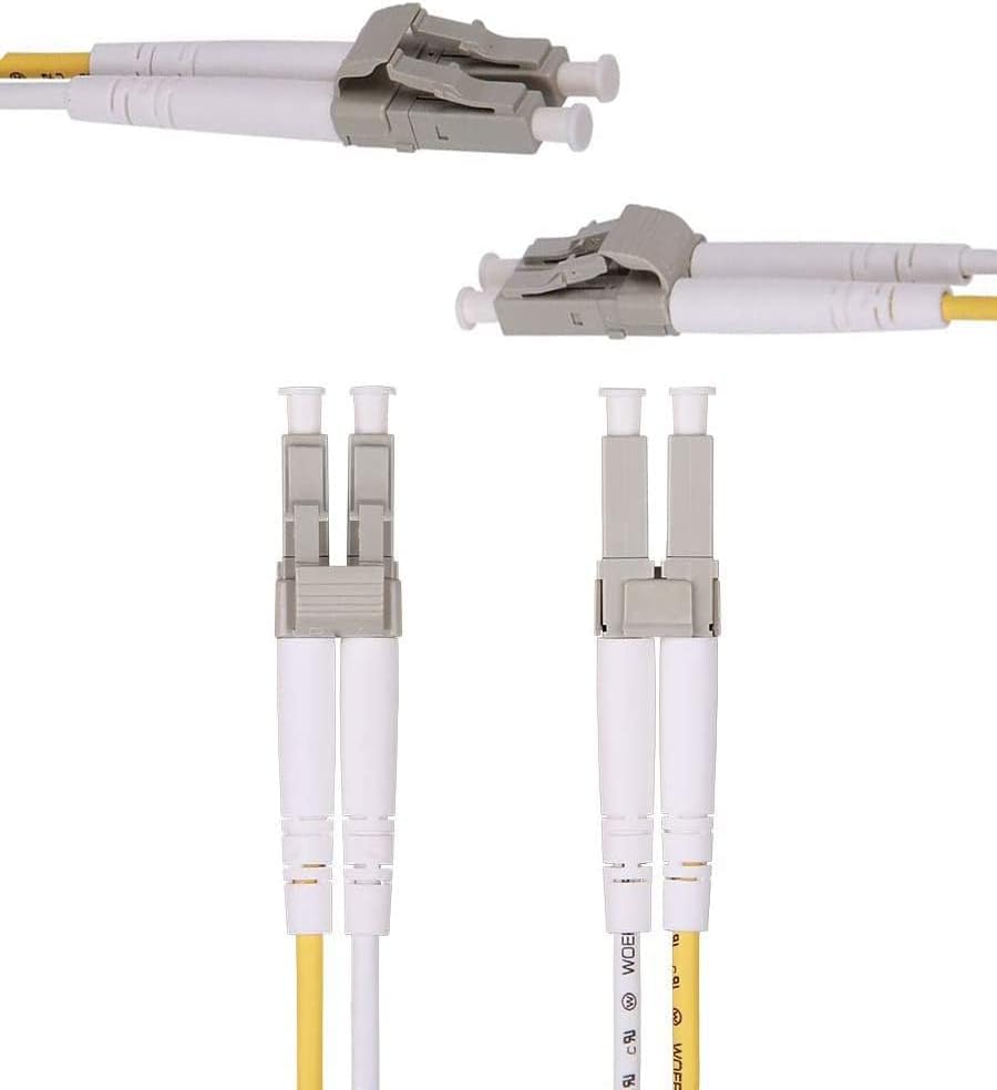 Elfcam® - 20m Glasfaserkabel LC/UPC auf LC/UPC 50/125um OM3 Multimode Duplex LSZH, Blau.20M 20M 1, 2