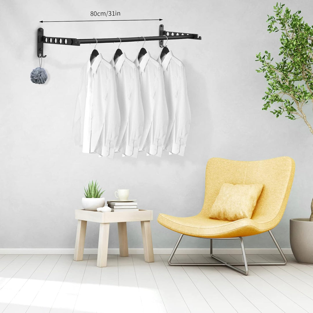 Kleiderhaken Klappbar, Wand Kleiderständer Kleiderlüfter Wandhaken Klappbar, Klapphaken für Balkon W