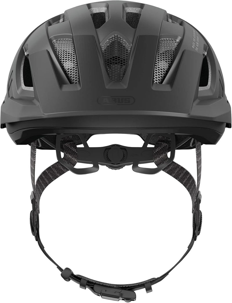 ABUS Stadthelm Urban-I 3.0 ACE - sportlicher Fahrradhelm mit LED-Rücklicht, verlängertem Schirm und