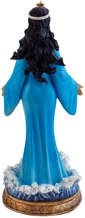 DRW Yemaya Figur stehend, Blau, handbemalt, Harz, 40 cm hoch