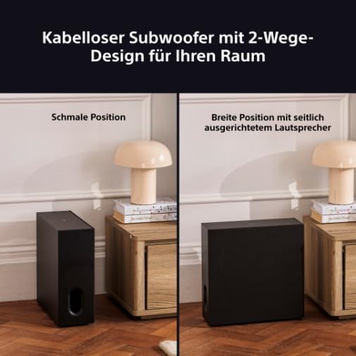 Sony BRAVIA Theatre Sub 7 kabelloser Subwoofer – 100 W tiefer Bass | einfache Installation und Steue