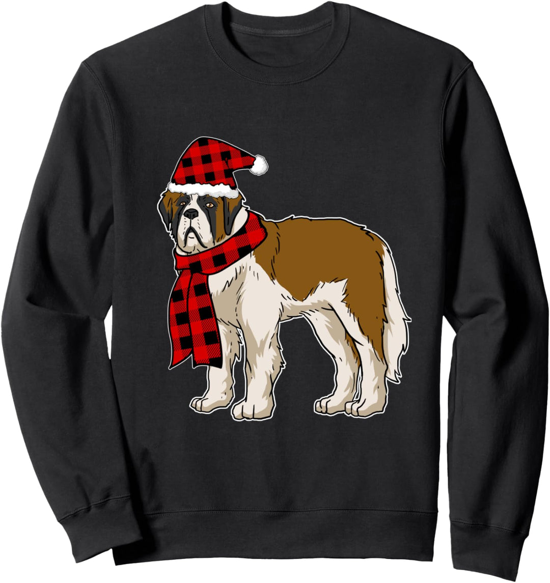 Lustiges Bernhardiner Weihnachten Hundehalter Hunde Sweatshirt
