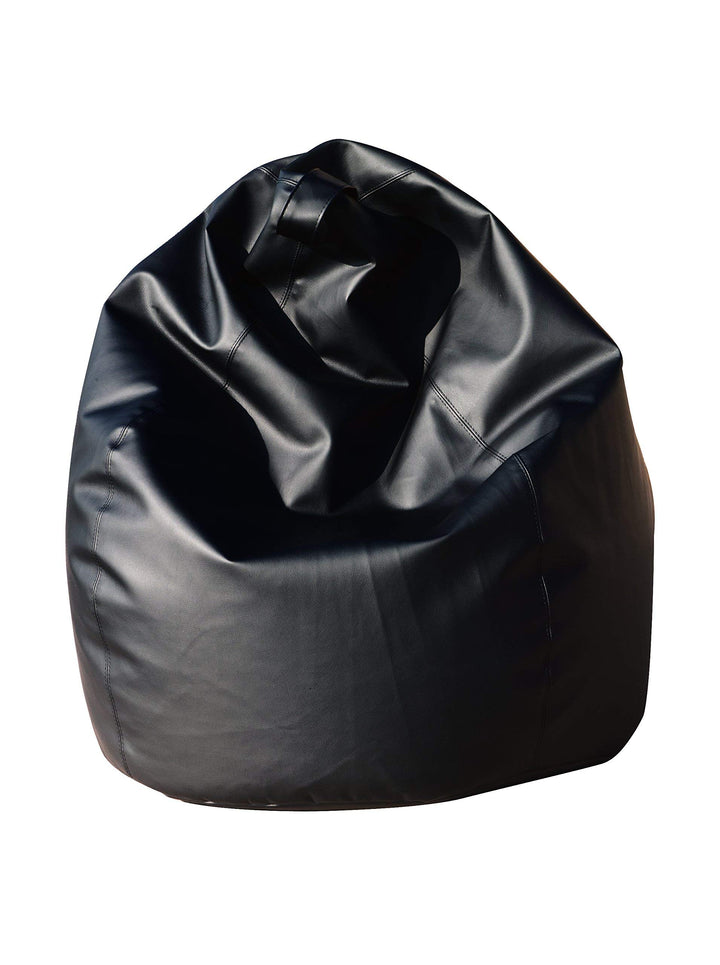 Einfarbiger Sitzsack, schwarze Farbe, Masse 80 x 120 x 80 cm, Schwarz