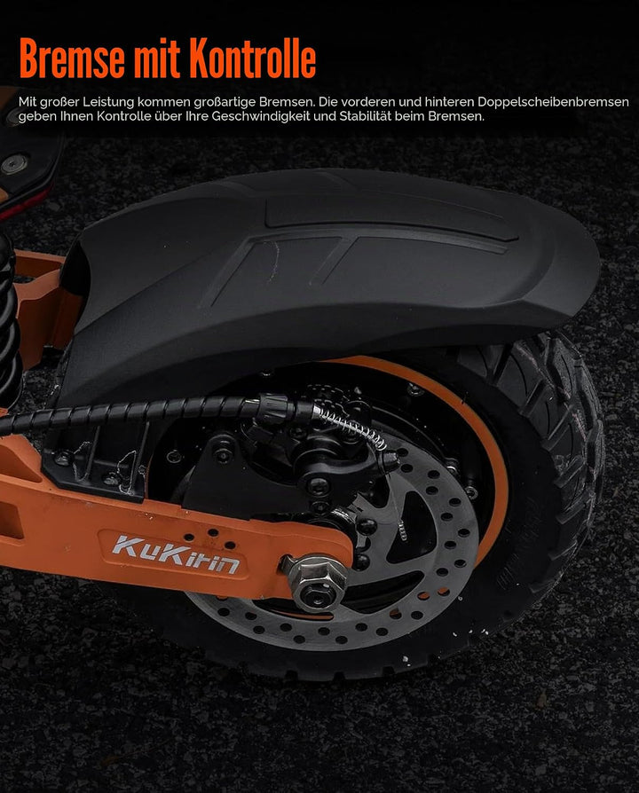 140mm Scooter-Bremsscheibenbremsbelag 6 Löcher Rund Kompatibel mit Kukirin G2 MAX / G2 PRO KickScoot