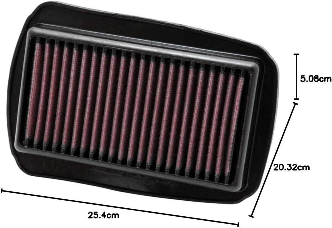 K&N YA-1208 Motorrad K&N Tausch-Luftfilter Rot