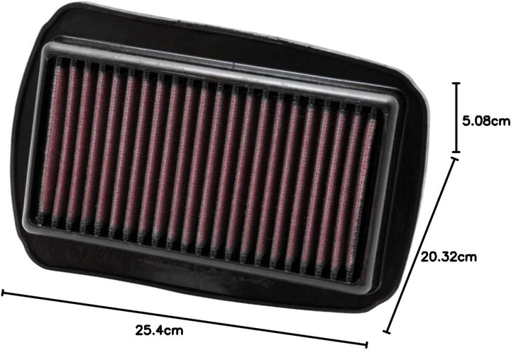 K&N YA-1208 Motorrad K&N Tausch-Luftfilter Rot