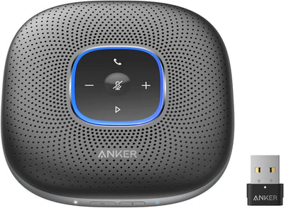 Anker PowerConf+ Bluetooth Lautsprecher mit Bluetooth Dongle, 6 Mikrofone, Fortschrittliche Stimmauf