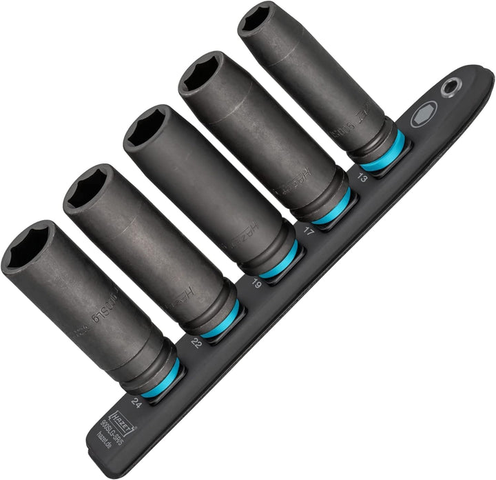 HAZET Steckleiste 900Slg-SR/5 | Smart-Rail mit magnetischer Unterseite, 5 Steckplätze, Antrieb: Vier