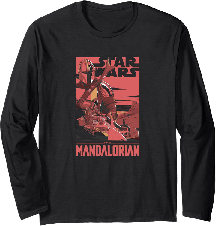 Star Wars Manalorian Mad Mando Poster Langarmshirt
