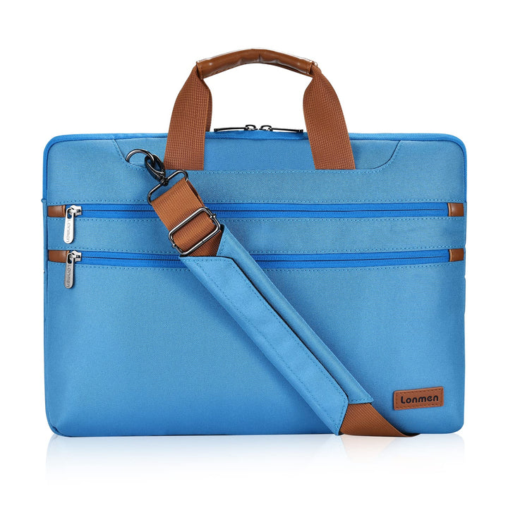 LONMEN 14 Zoll Laptop Hülle Wasserdicht Schultertasche Tasche Kompatibel mit 15" MacBook Pro 2019 /