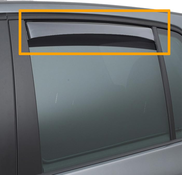 Hintere Windabweiser (1 Set) für die Fahrer und Beifahrerseite-CLI004M2105 passend für Skoda Octavia