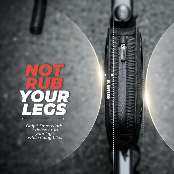 ROCKBROS Fahrrad Rahmentasche Fahrradtasche für Fahrradrahmen 1.3L MTB Oberrohrtasche mit Reflektier