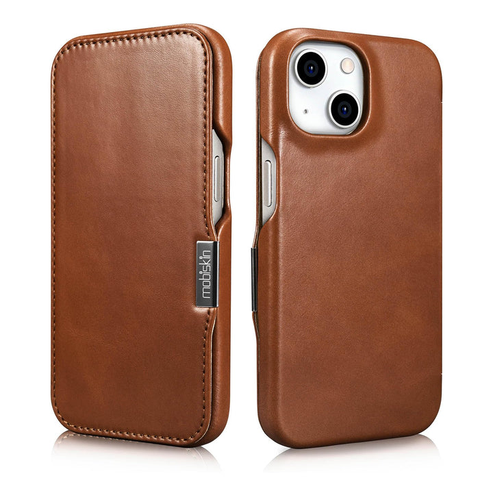 Hülle für iPhone 15 (6,1 Zoll), Handyhülle mit Leder, Case kompatibel mit MagSafe, Schutzhülle, Hand