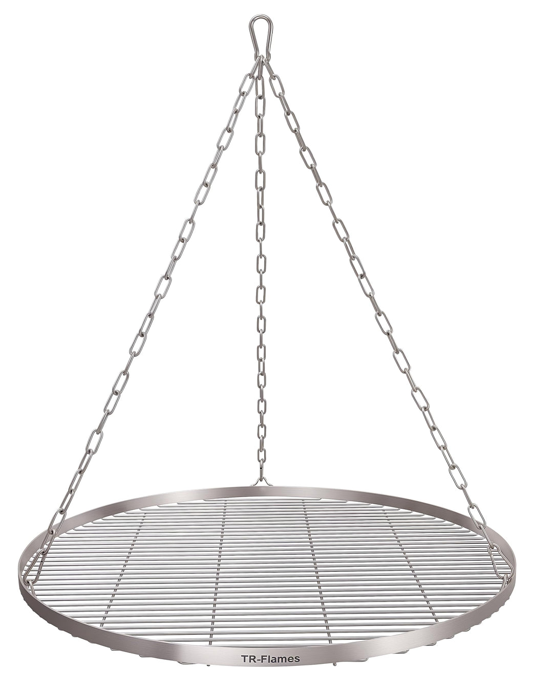 70cm Edelstahl Grillrost mit Kette Ø4, Schwenkgrill, Grillrost mit Kette, BBQ Grillrost, Camping Gri