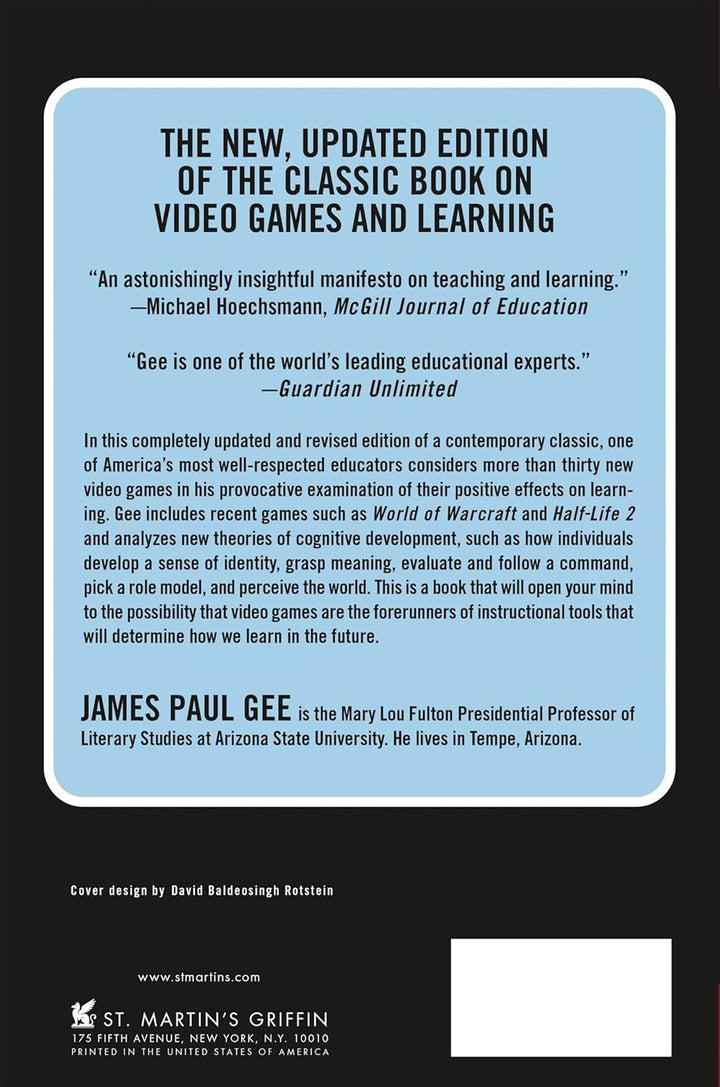 What Video Games Have to Teach Us About Learning and Literacy. Se: Revised and Updated Edition, Tasc