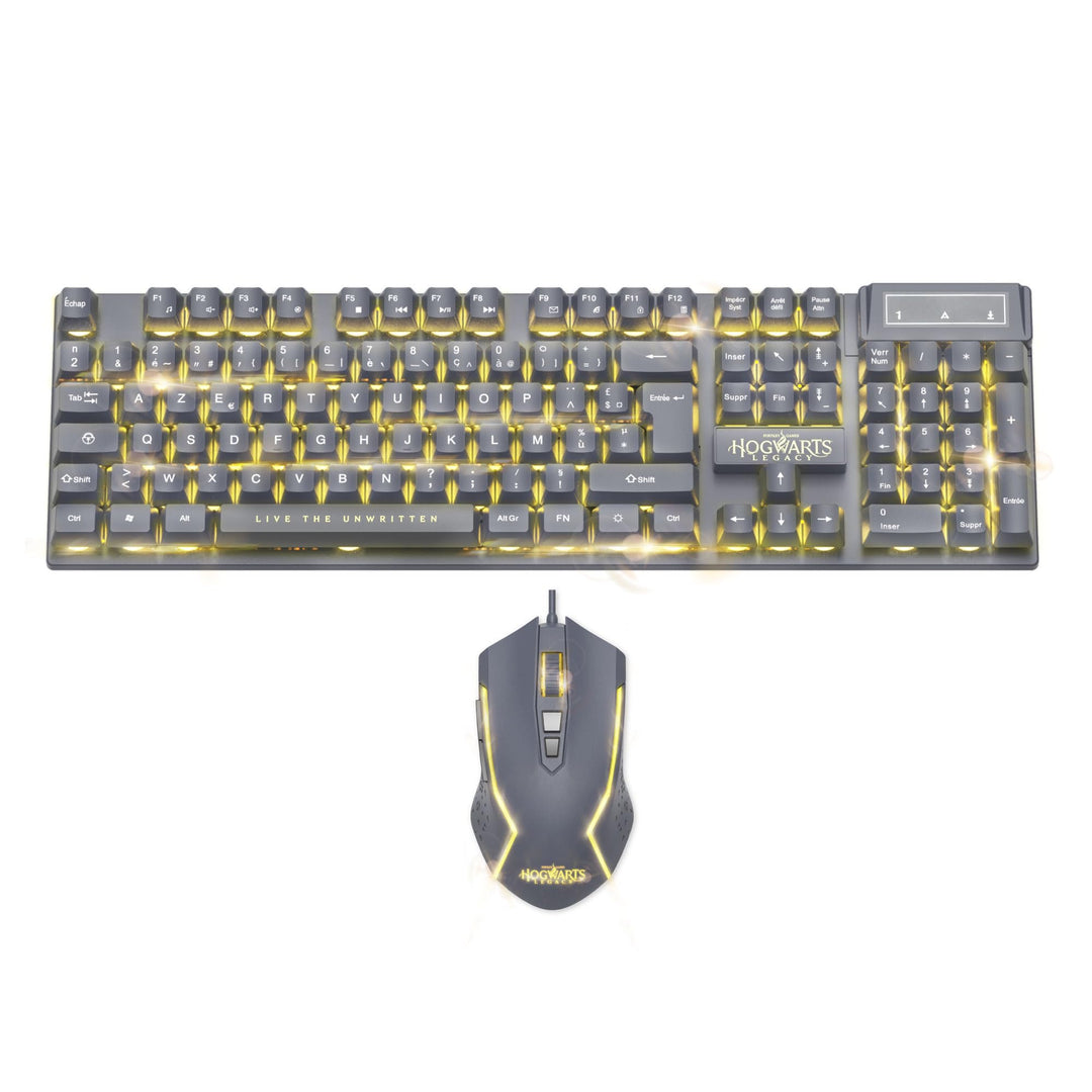 Freaks and Geeks Wizarding World Hogwarts Legacy Pack Tastatur und Maus mit Hintergrundbeleuchtung,