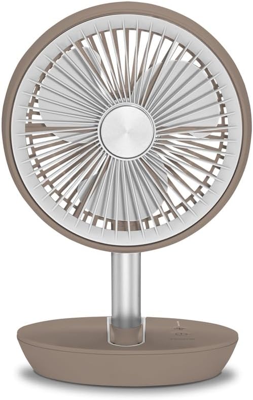 TROTEC Tischventilator TVE 2 B – Leiser Mini-Ventilator, 25 W, 2 Stufen, 360° drehbar, ideal für Bür