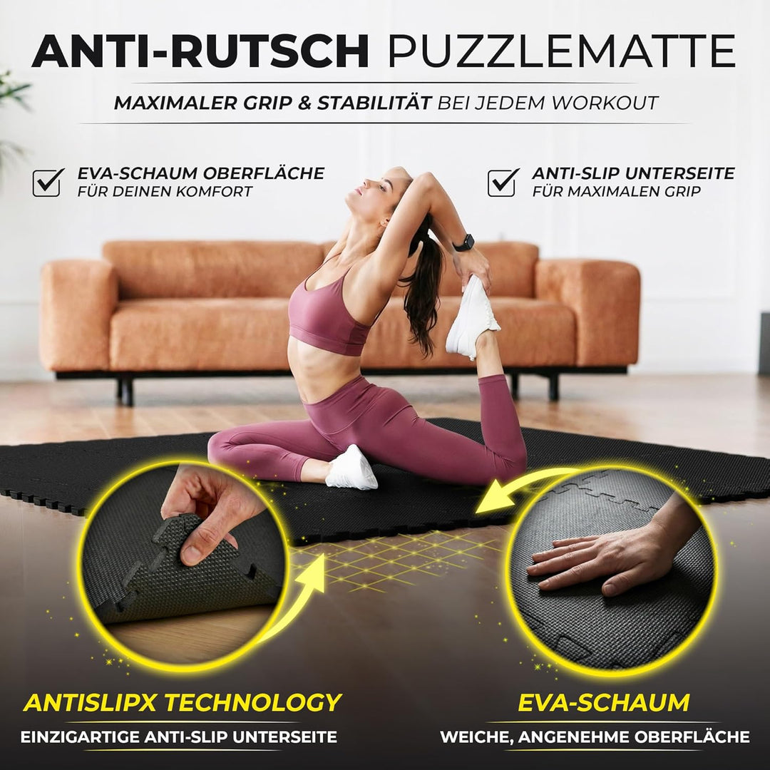 Schutzmatten Bodenschutzmatte Set Sportmatte Gymnastikmatte Puzzlematte: Puzzle Sportgeräte Matte Fi