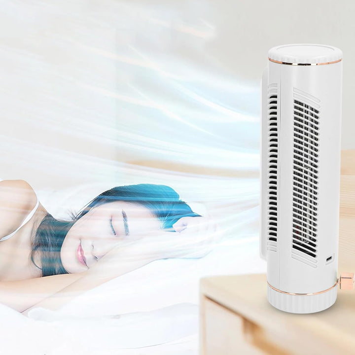 Yunir Turmventilator, Turmventilator für Schlafzimmer mit 3 Geschwindigkeiten, Leise, Tischventilato