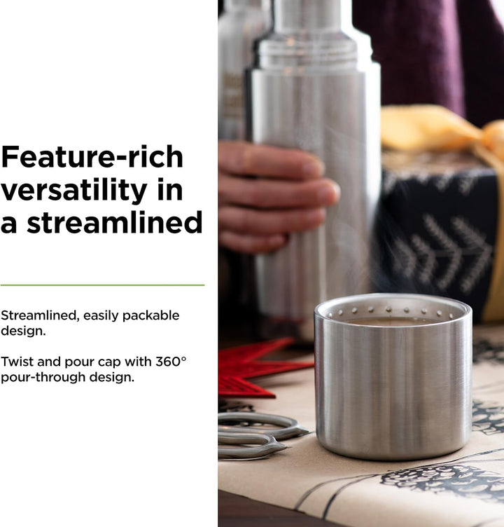KleanKanteen Herren TKPro-BS Trinkflasche, Brushed Stainless, One Size, Brushed Stainless