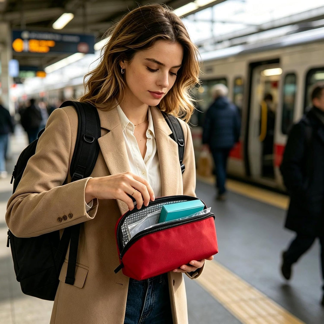 Generisch Reisekühltasche Wasserdichte Aufbewahrungstasche Rot, Rot