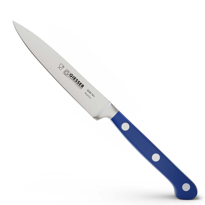 Giesser seit 1776 - Made in Germany - Spickmesser geschmiedet blau Skyline Blue, 10 cm, Officemesser