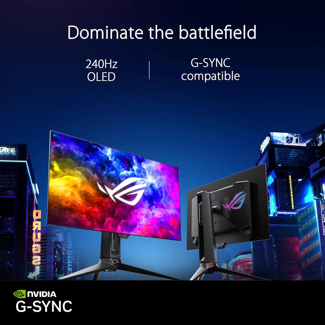 ASUS ROG Swift OLED PG27AQDM - 27 Zoll WQHD Gaming Monitor - 240 Hz, 0.03ms GtG, G-Sync, FreeSync, G