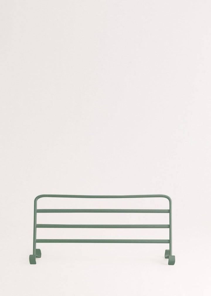 CREATE / WARM Towel 500W / Elektrischer Badheizkörper Salbeigrün mit Regal / 96,9x55x5cm / Für Boden