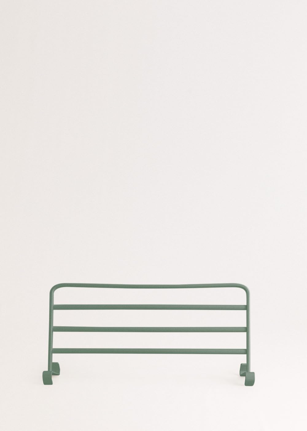 CREATE / WARM Towel 500W / Elektrischer Badheizkörper Salbeigrün mit Regal / 96,9x55x5cm / Für Boden