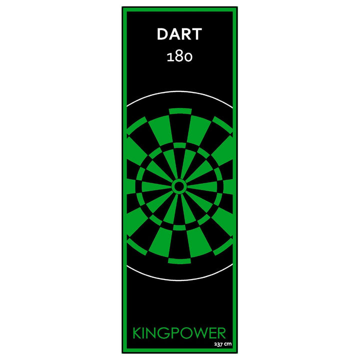 Kingpower Dartteppich mit Abwurflinie, Dart Zubehör mit Motiv, Dartmatte mit Oche, pflegeleichter Te