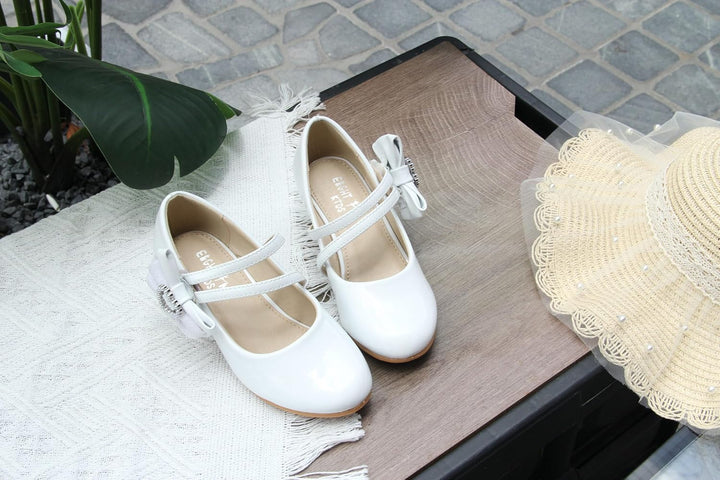 EIGHT KM EKM7018 Mädchen High Heel Kleid Schuhe Mary Jane Prinzessin Hochzeit Pumps Schuhe Glänzend