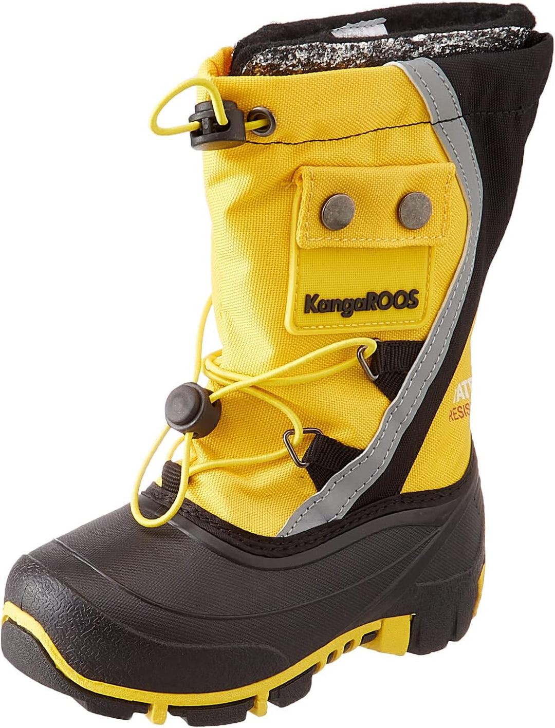 KangaROOS Unisex Kinder Kanga-Bean Iii Stiefel 30 EU Lemon Chrome Jet Black, 30 EU Lemon Chrome Jet