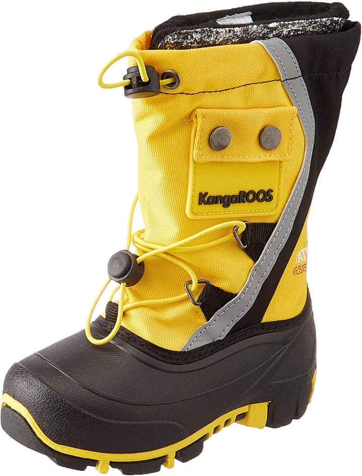 KangaROOS Unisex Kinder Kanga-Bean Iii Stiefel 30 EU Lemon Chrome Jet Black, 30 EU Lemon Chrome Jet