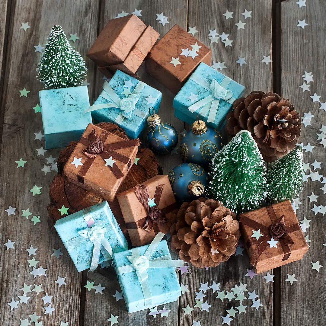 9 Stück Mini Tannenbaum,Künstlicher Weihnachtsbaum Miniatur,Mini Weihnachtsbaum Künstlicher,Weihnach