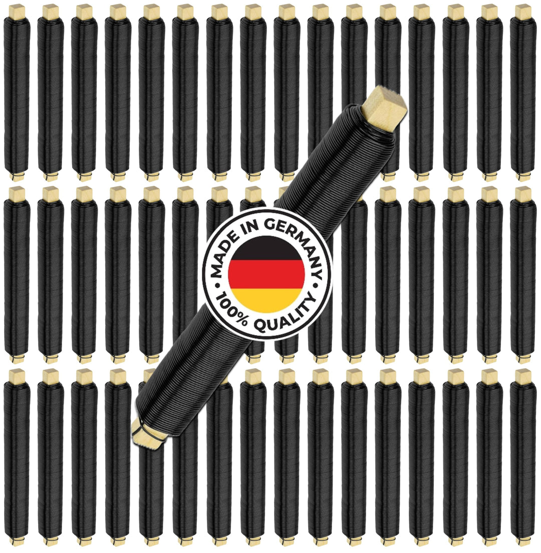 Weichgeglühter PREMIUM Blumendraht Made in Germany Ø0,65mmx38m je Stück | Äusserst biegsam, stabil &