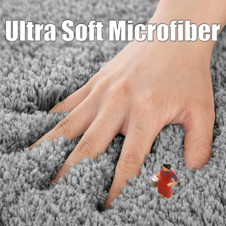 ROLIZOE Extrem Dicker Badematte rutschfest Badteppich Hochsaugfähige Badezimmerteppich Superweicher