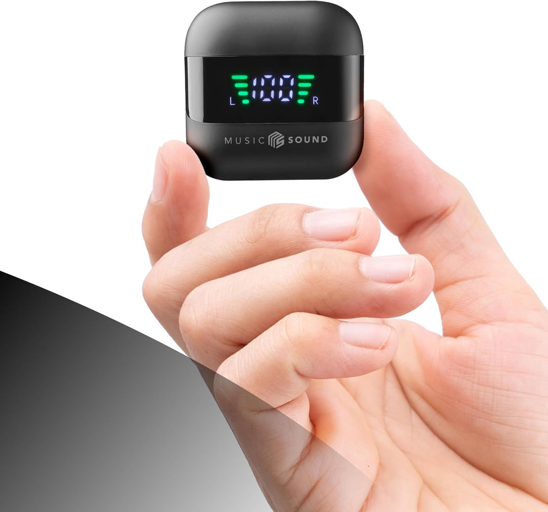 Music Sound, Spark TWS Kopfhörer, Bluetooth, Wireless, LED-Display, 30 Stunden Wiedergabe, automatis