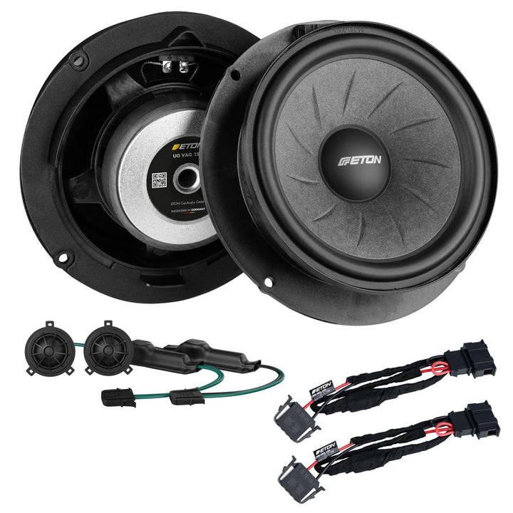 MEDIADOX Front Auto 2-Wege Lautsprecher Komponenten System von Eton (UG-VAG14 / UG-VW28-T6.1) kompat