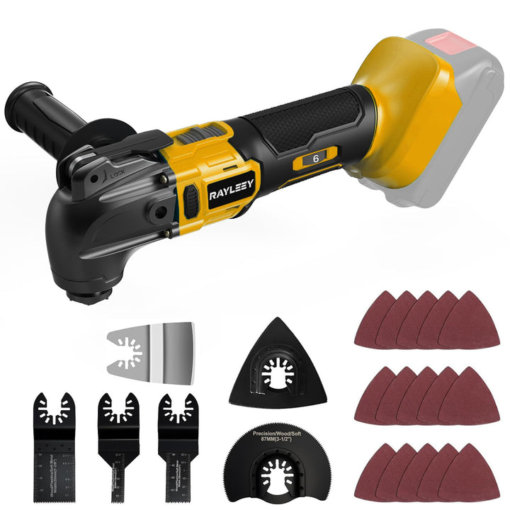 Akku Multifunktionswerkzeug für Dewalt 18V/20V Akku, Oszillationswerkzeug Multitool mit Bürstenloses