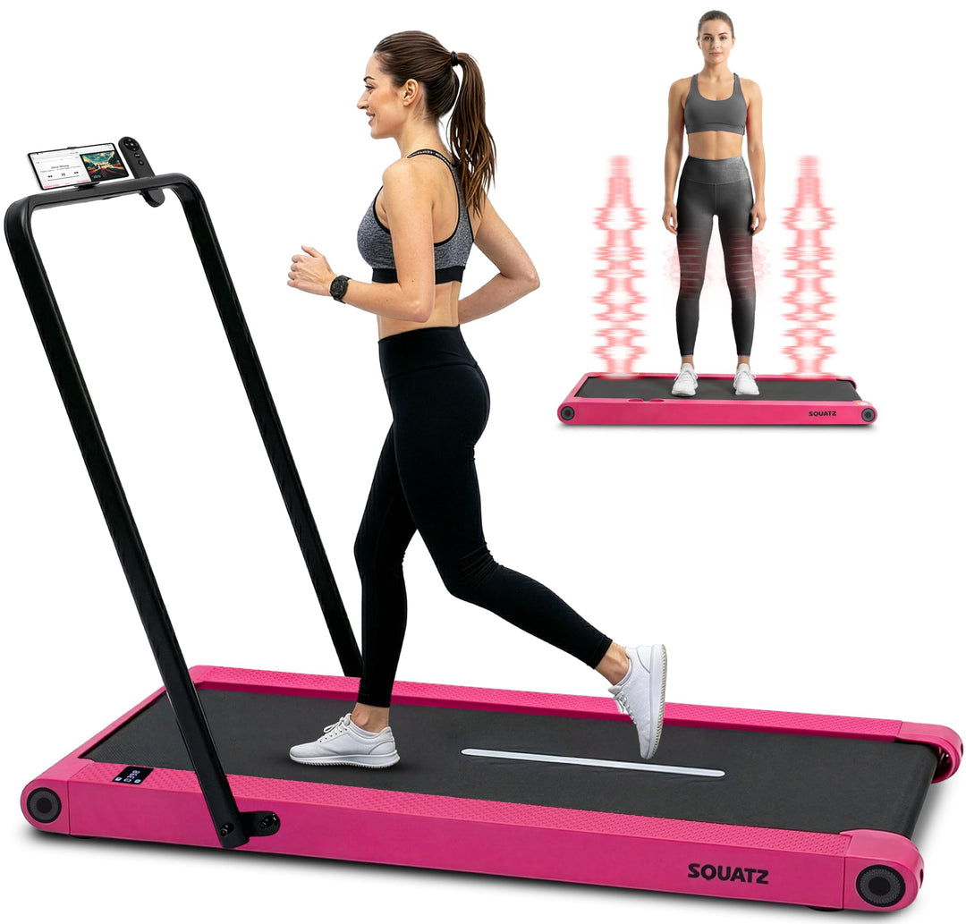 SQUATZ Walking Pad Laufband mit Vibrationsplatte, klappbares Laufband für Zuhause und Home Office, F