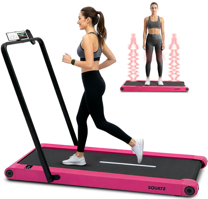 SQUATZ Walking Pad Laufband mit Vibrationsplatte, klappbares Laufband für Zuhause und Home Office, F