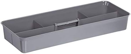 Sunware Q-line Aufbewahrungsbox klein 9,5L - 48,5x19x14,7cm - Kunststoff Aufbewahrungsbox mit Einsat