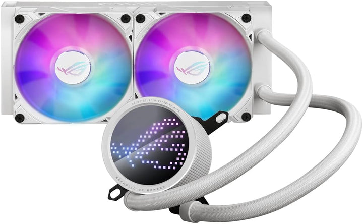 ASUS ROG Ryuo III 240 ARGB White Edition All-in-One-Flüssig-CPU-Kühler (2x adressierbare 120 mm ARGB