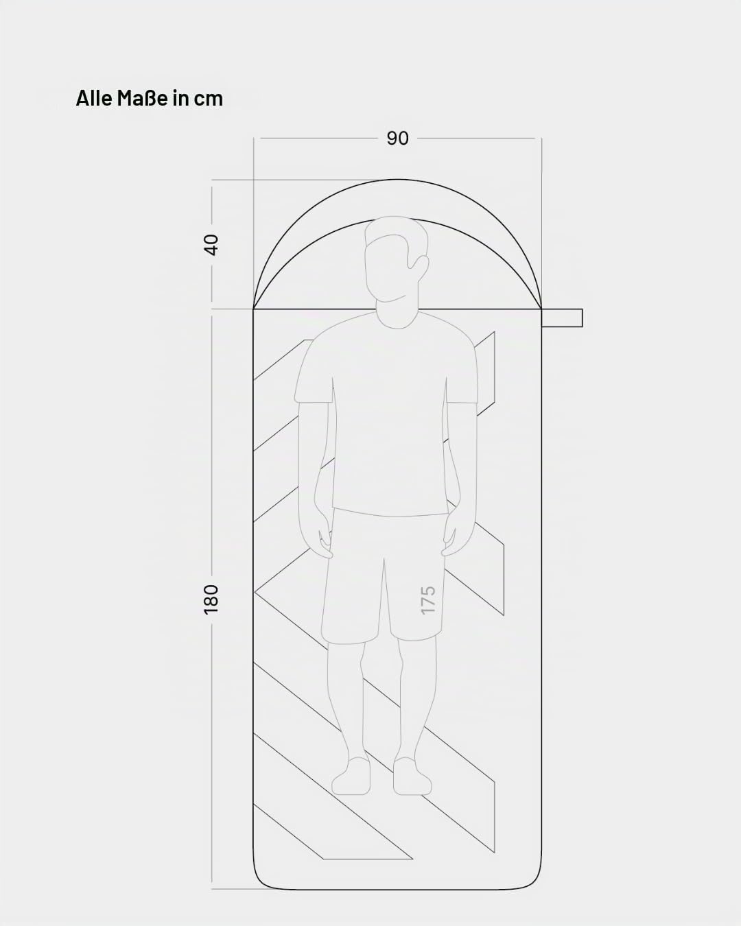 qeedo Fellow Deckenschlafsack Baumwolle Erwachsene (220 x 90cm), Dachzeltschlafsack, Doppel Schlafsa